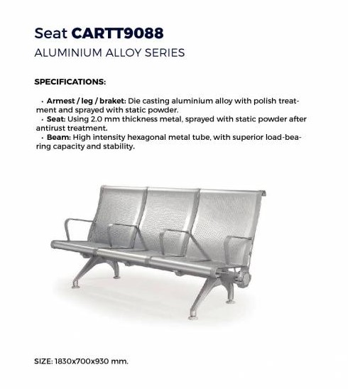 Debaf - Seat CARTT9O88 ALUMINIUM ALLOY SERIES