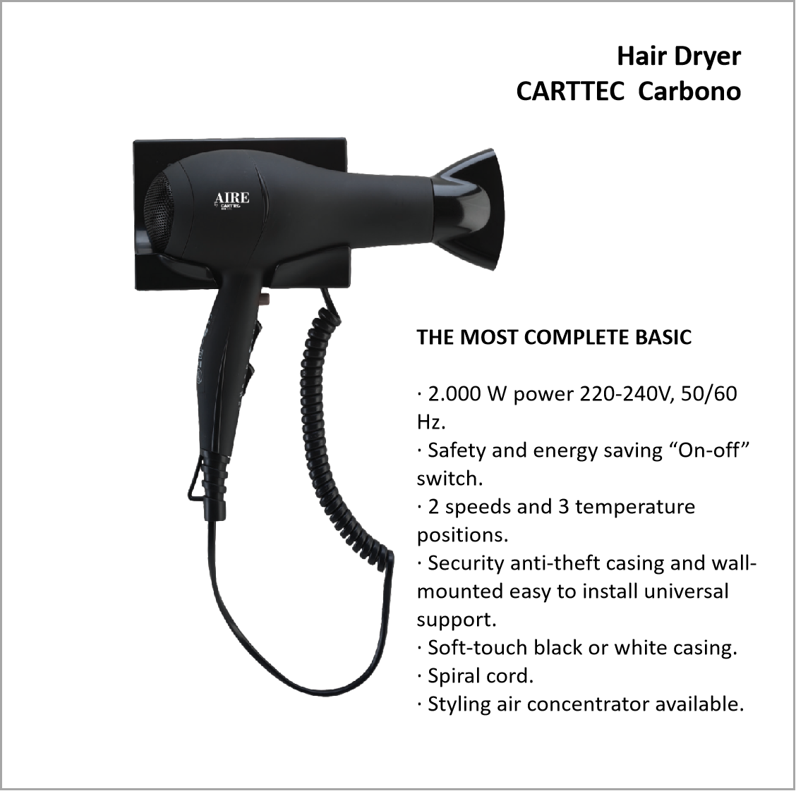 Debaf - CARTTEC Carbono Hair Dryer
